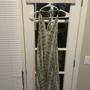 Indah maxi Dress can be worn several ways.snake print small.
